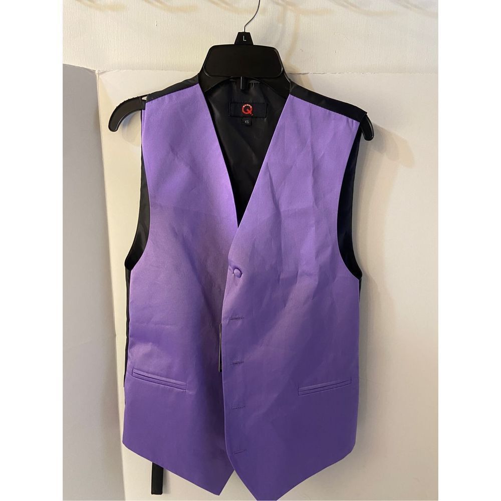 Purple vest Xs Prom Formal Wedding new made‎ in Italy
